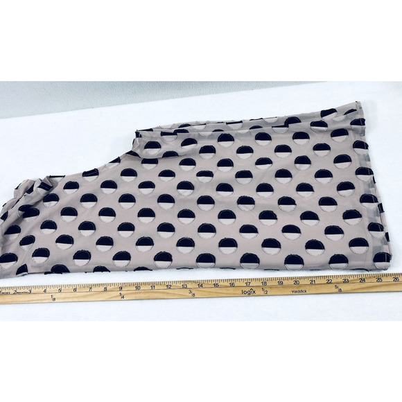 Nine‎ West Top Womens Large Pale Pink Black Polka Dot Sleeveless Dress Blouse - Picture 8 of 10